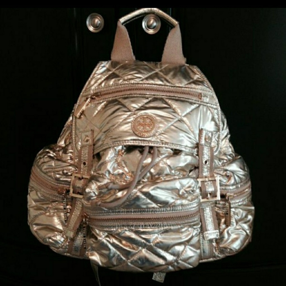 Tory Burch Gold Backpack